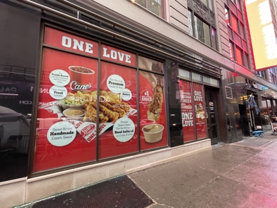 Raisin Cane's Window Graphics Photo